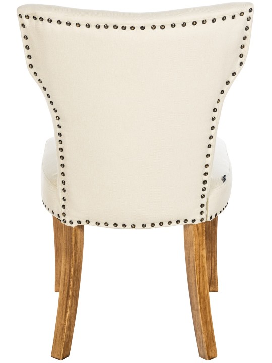 Set 2 scaune de sufragerie tesatura Zadar antic-luminoasa, crem