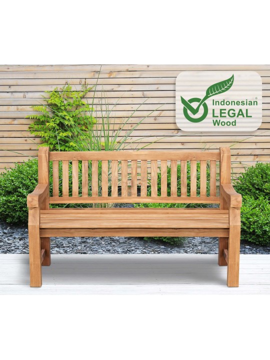 Bancă din tec Jackson V2 150 cm, tec Bancă din tec Jackson V2 150 cm, tec