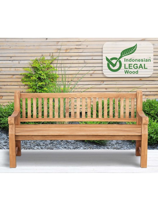 Bancă din tec Jackson V2 180 cm, tec