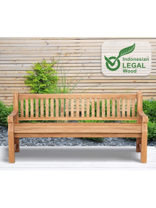 Bancă din tec Jackson V2 200 cm, tec Bancă din tec Jackson V2 200 cm, tec