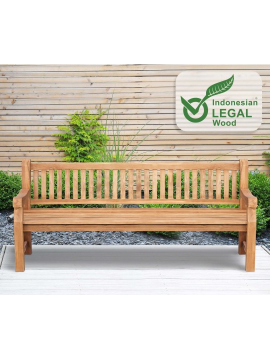 Bancă din tec Jackson V2 220 cm, tec