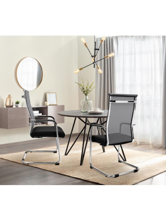 Scaun vizitator Brenda, gri Scaun vizitator Brenda, gri