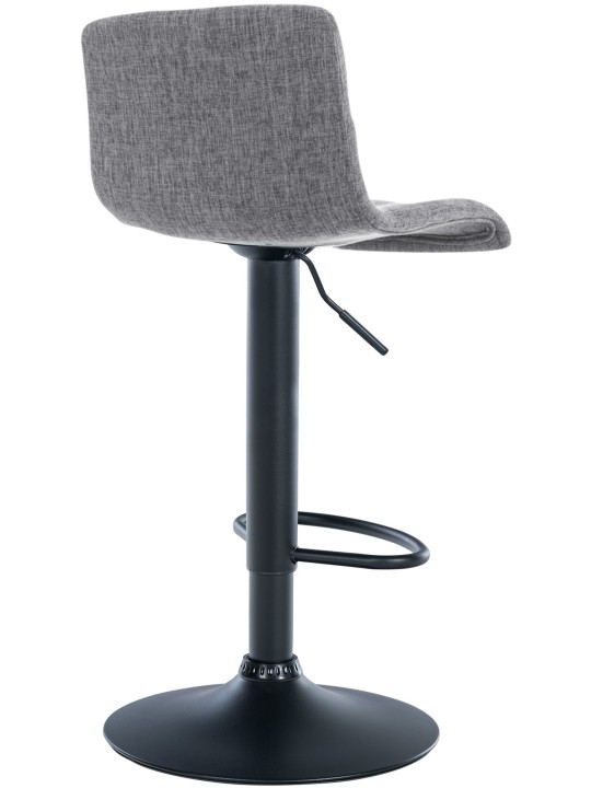 Scaun de bar țesătură Hoover B, gri deschis