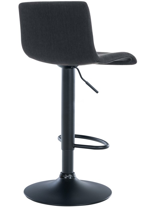 Scaun de bar țesătură Hoover B, negru