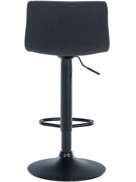 Scaun de bar țesătură Hoover B, negru