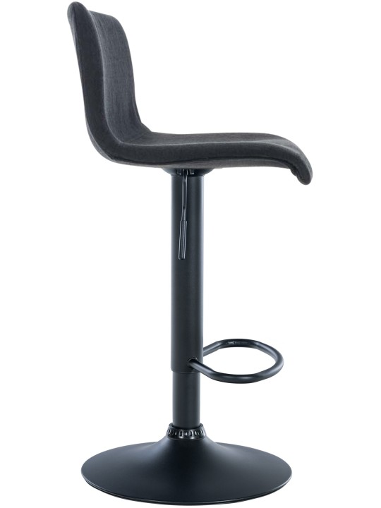 Scaun de bar țesătură Hoover B, negru