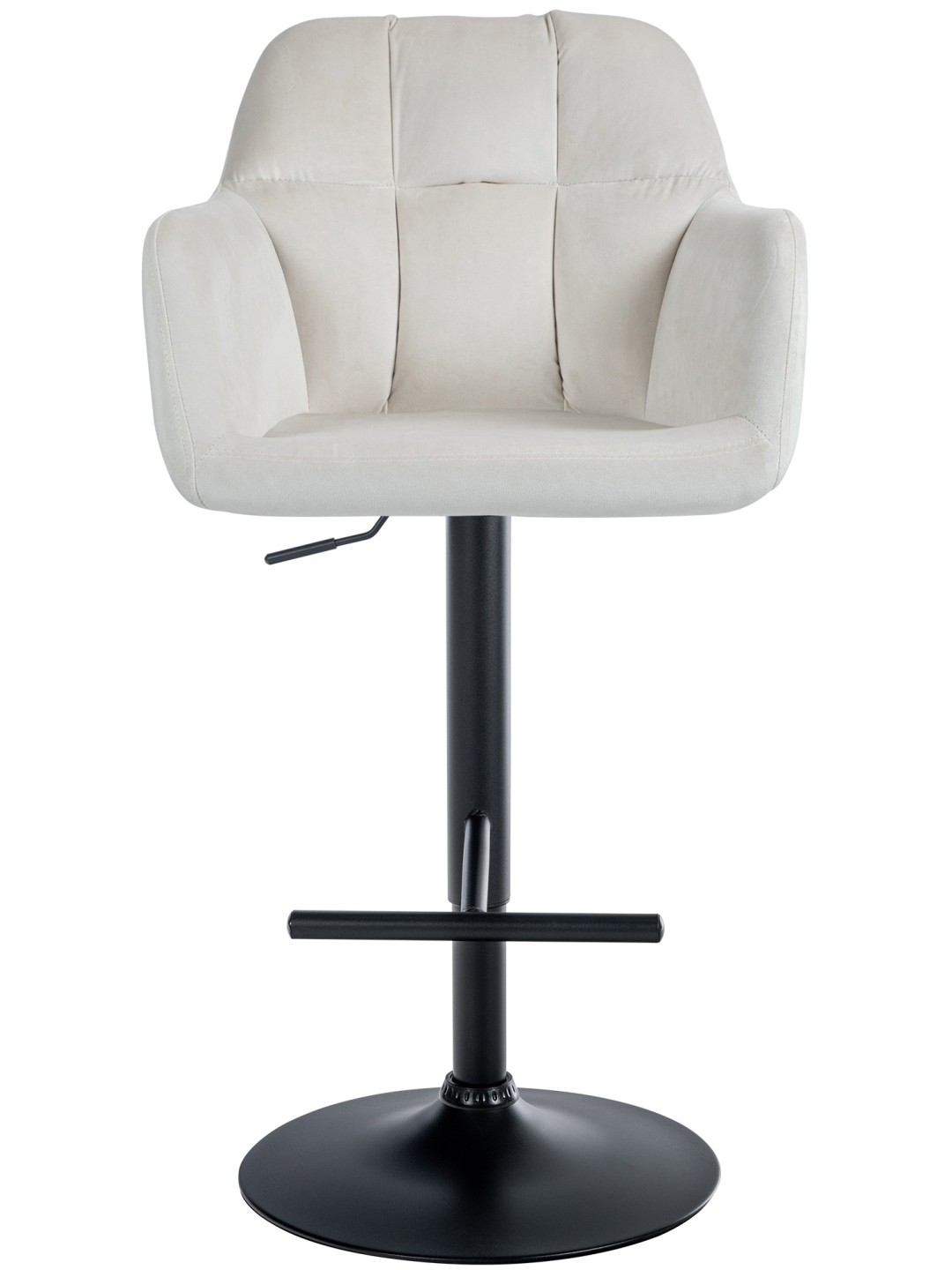 Scaun de bar Natoma catifea, crem