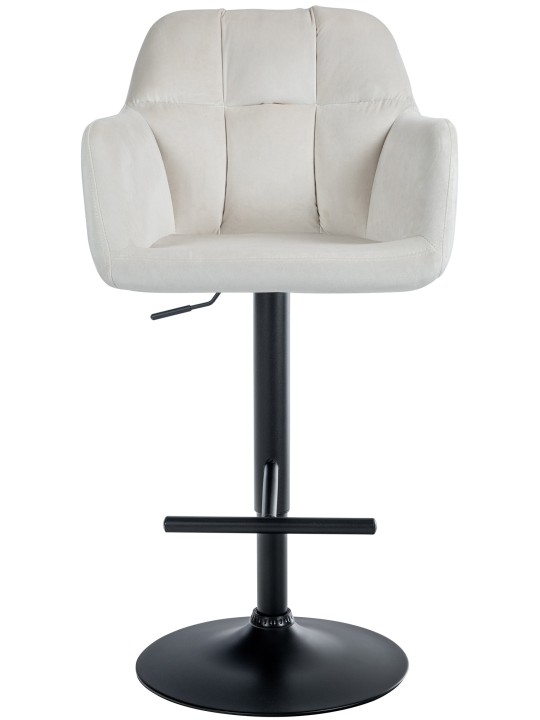 Scaun de bar Natoma catifea, crem