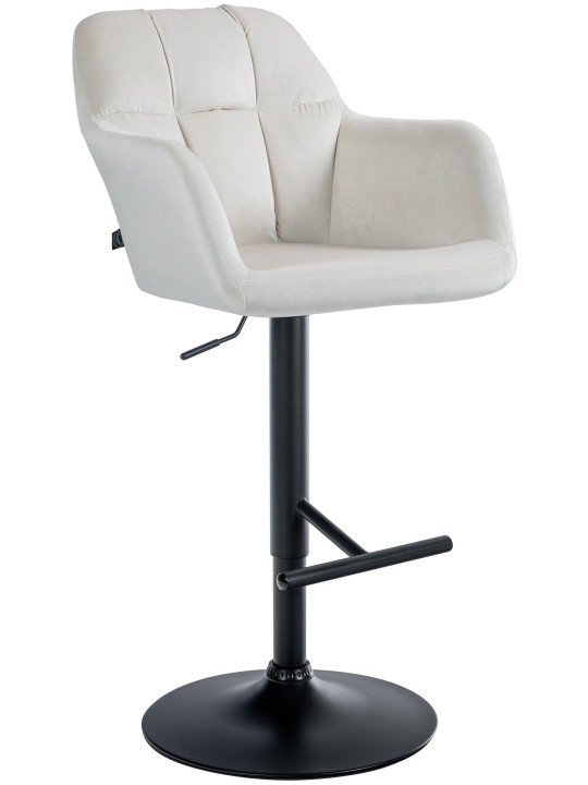 Scaun de bar Natoma catifea, crem