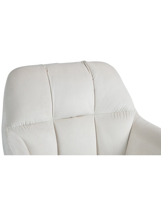 Scaun de bar Natoma catifea, crem