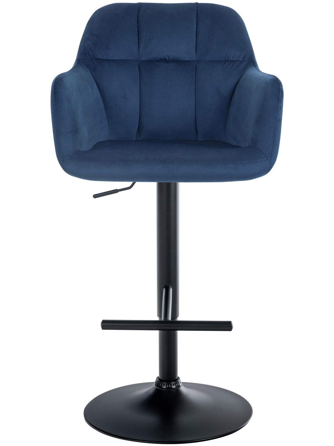 Scaun de bar Natoma catifea, albastru