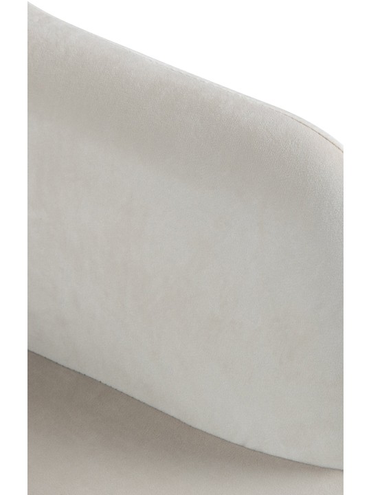 Scaun de bar Natoma catifea crom, crem