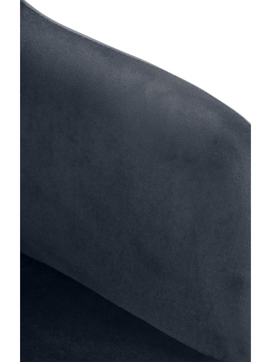 Scaun de bar Natoma catifea crom, gri închis Scaun de bar Natoma catifea crom, gri închis