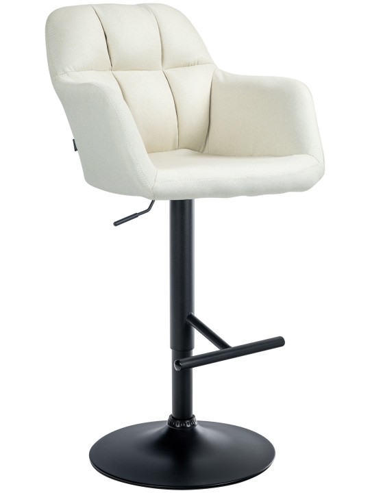 Scaun bar Natoma stofa, crem