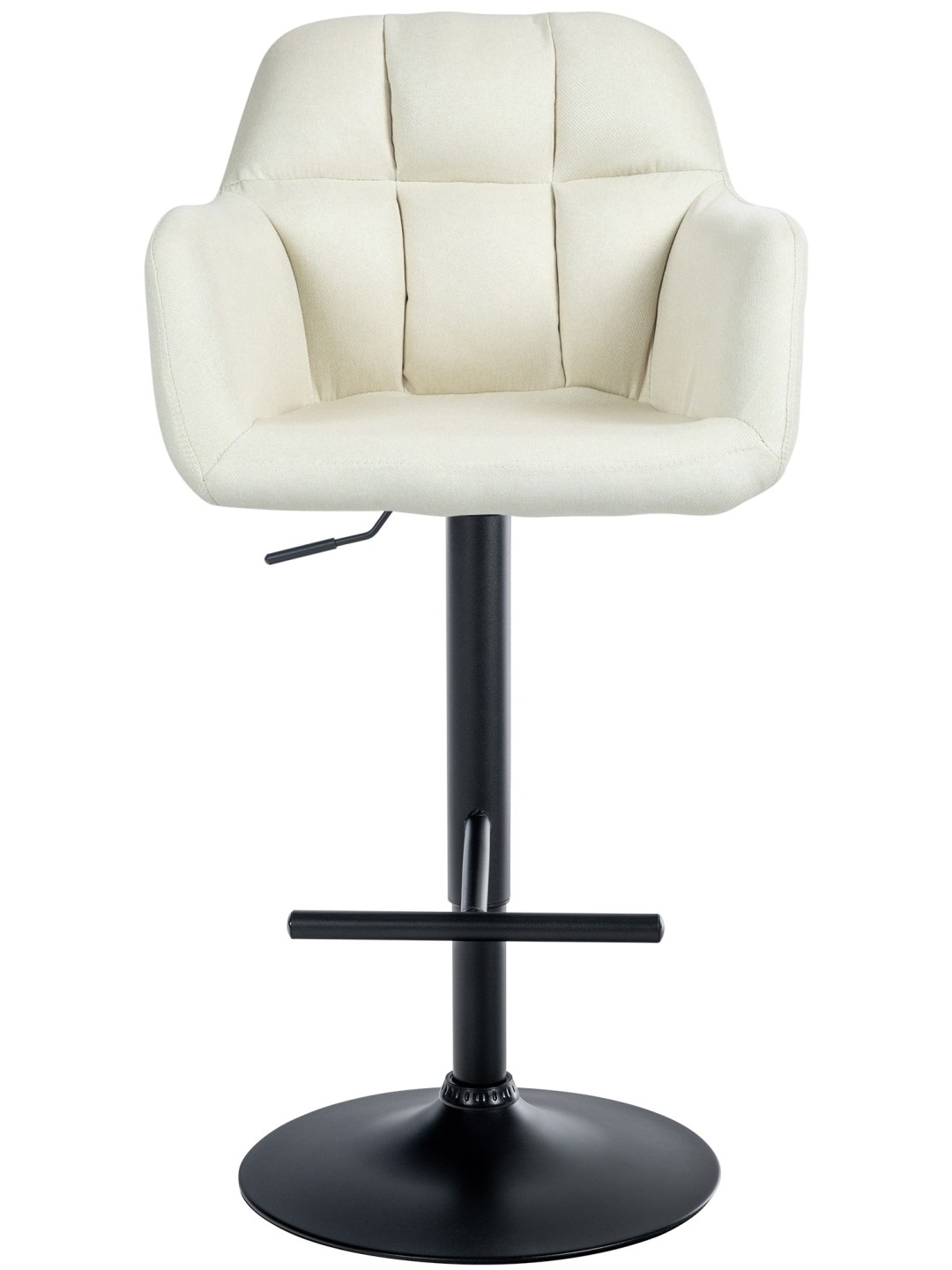 Scaun bar Natoma stofa, crem