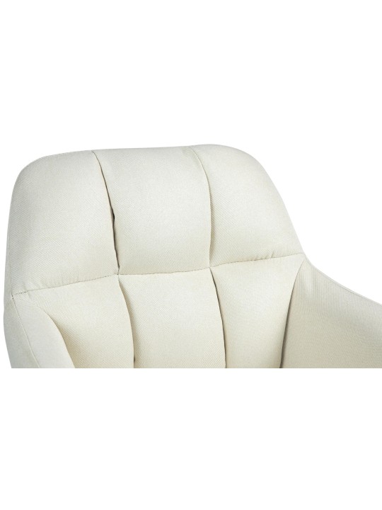 Scaun bar Natoma stofa, crem