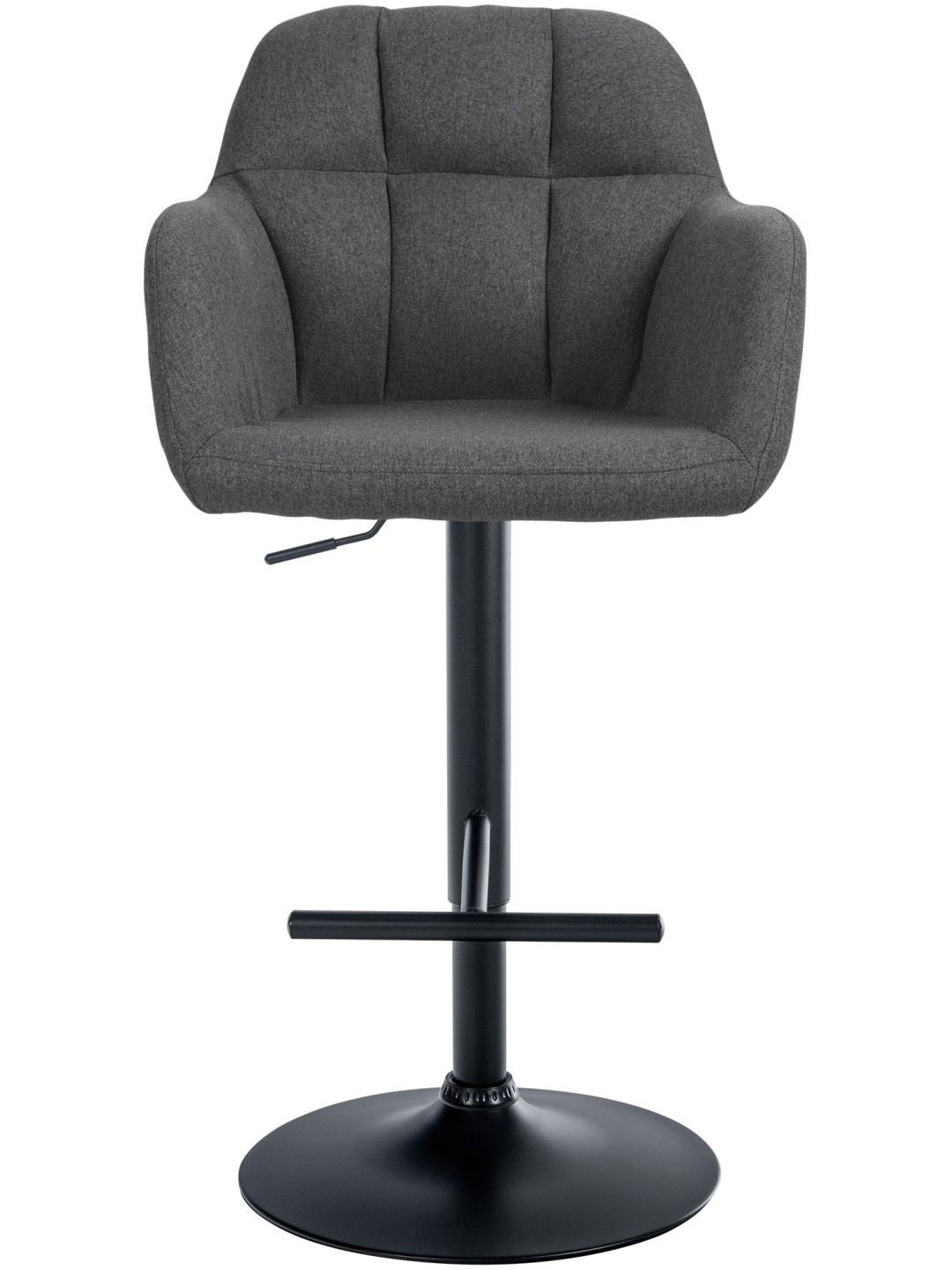 Scaun bar Natoma stofa, gri închis