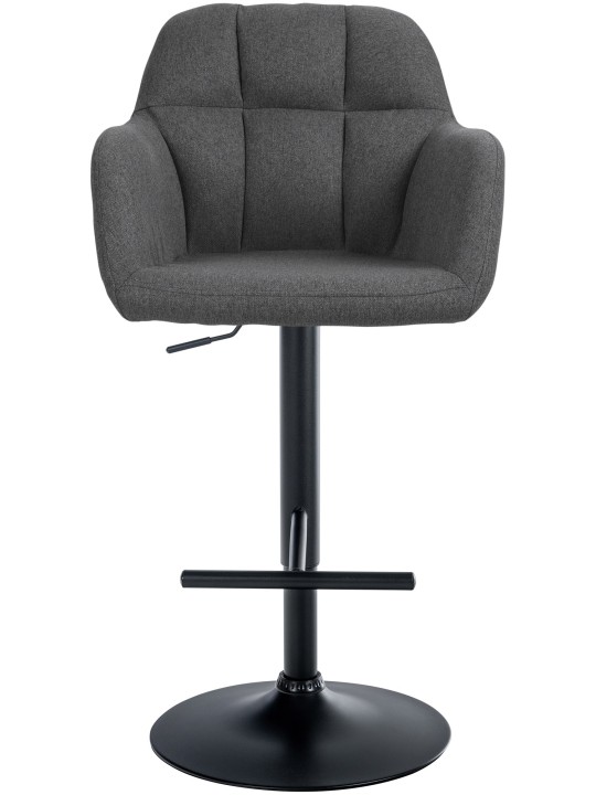 Scaun bar Natoma stofa, gri închis