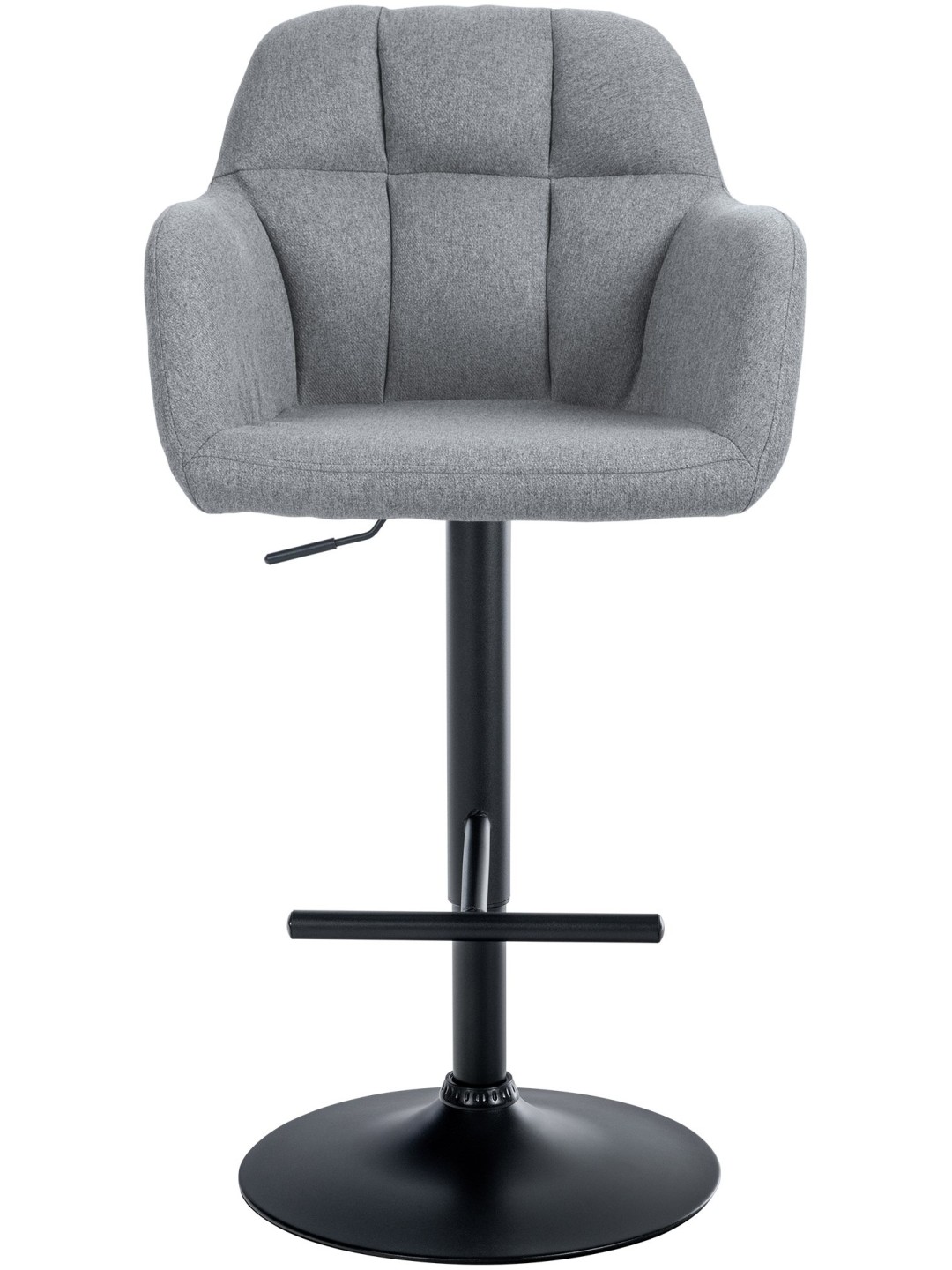 Scaun bar Natoma stofa, gri