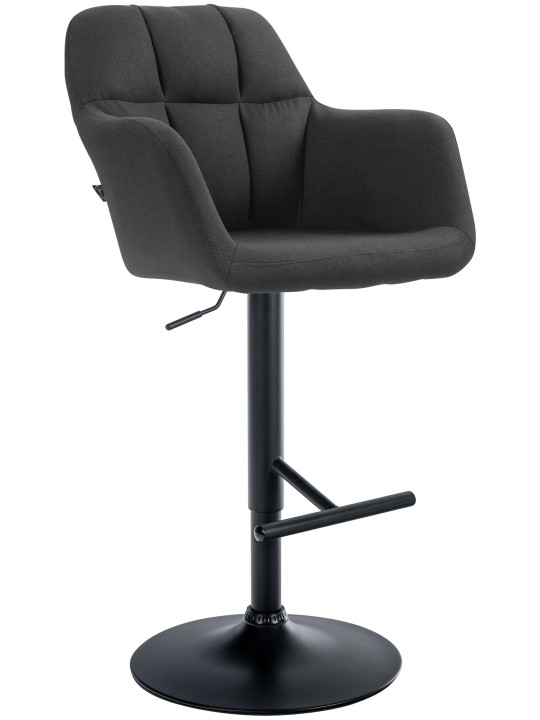 Scaun bar Natoma stofa, negru Scaun bar Natoma stofa, negru