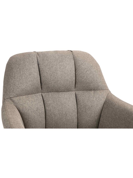 Scaun de bar Natoma stofa crom, taupe