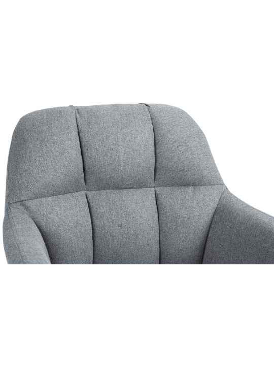 Scaun de bar Natoma stofa crom, gri