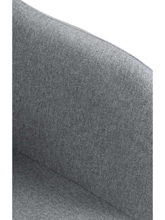 Scaun de bar Natoma stofa crom, gri