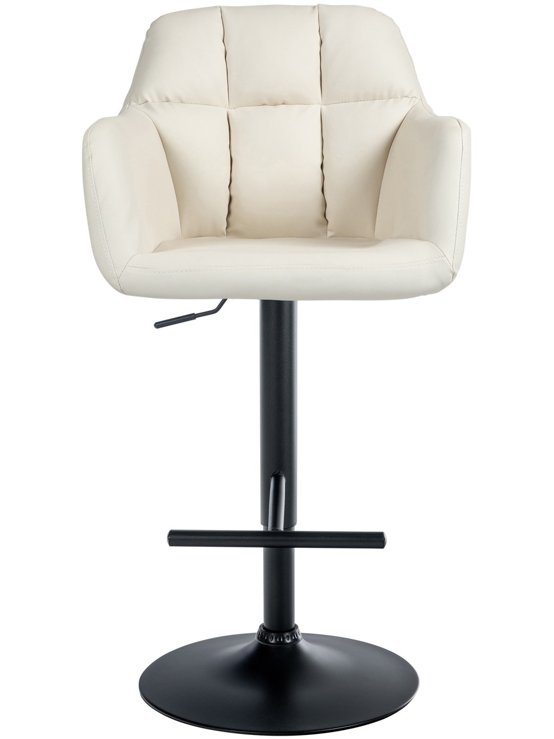 Scaun de bar Natoma imitatie piele, crem