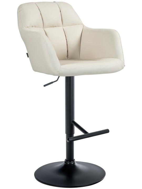 Scaun de bar Natoma imitatie piele, crem Scaun de bar Natoma imitatie piele, crem