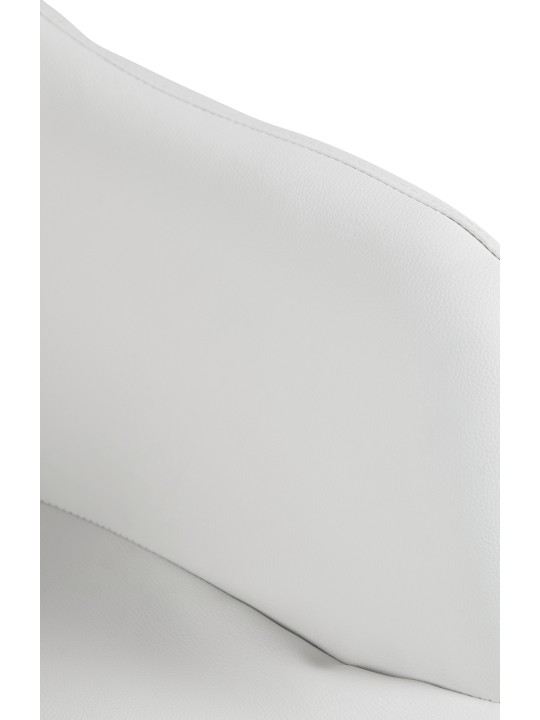Scaun de bar Natoma imitatie piele, alb