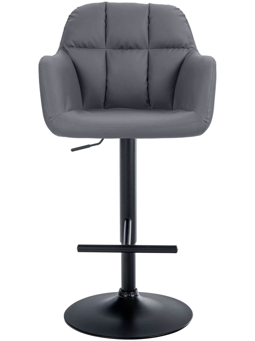 Scaun de bar Natoma imitatie piele, gri