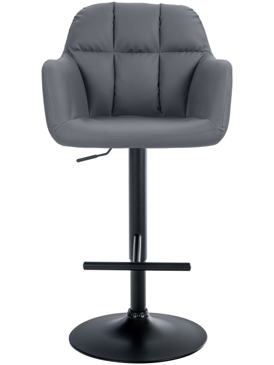 Scaun de bar Natoma imitatie piele, gri