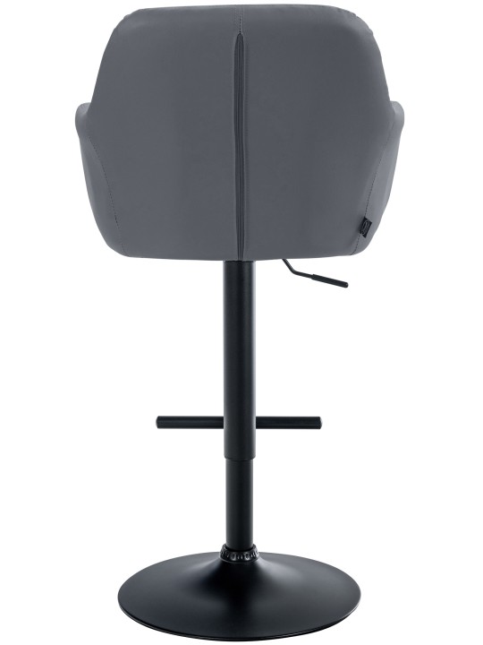 Scaun de bar Natoma imitatie piele, gri