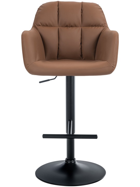 Scaun de bar Natoma imitatie piele, maro deschis Scaun de bar Natoma imitatie piele, maro deschis