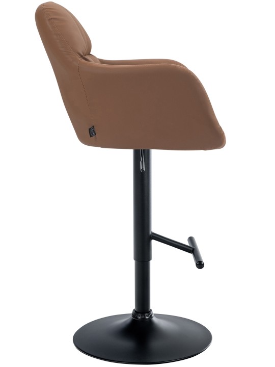 Scaun de bar Natoma imitatie piele, maro deschis Scaun de bar Natoma imitatie piele, maro deschis