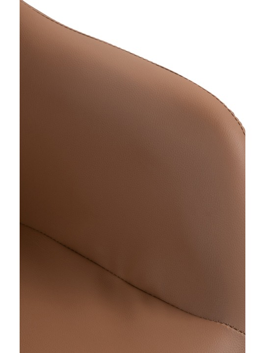 Scaun de bar Natoma imitatie piele, maro deschis Scaun de bar Natoma imitatie piele, maro deschis