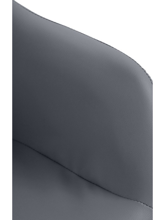 Scaun de bar Natoma imitatie piele crom, gri Scaun de bar Natoma imitatie piele crom, gri