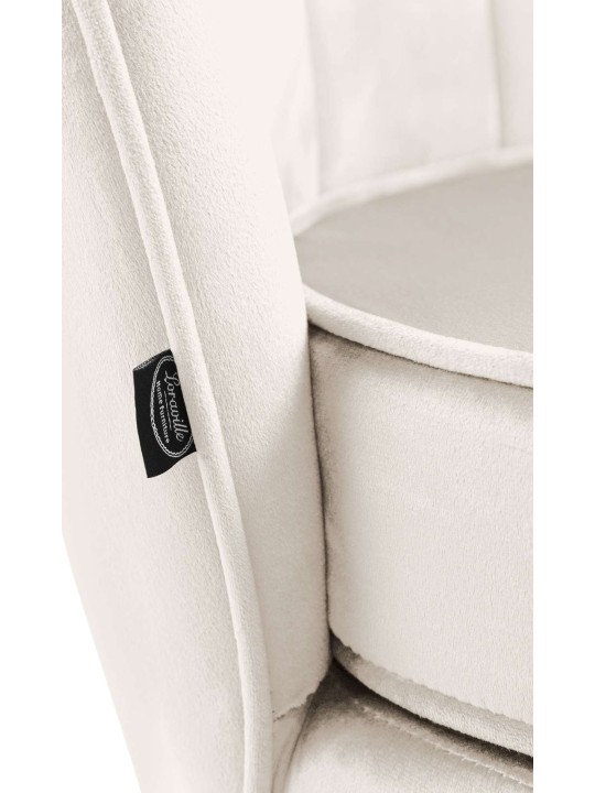 Scaun Rosita catifea, crem