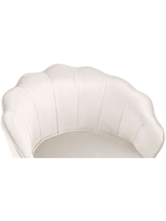Scaun Rosita catifea, crem