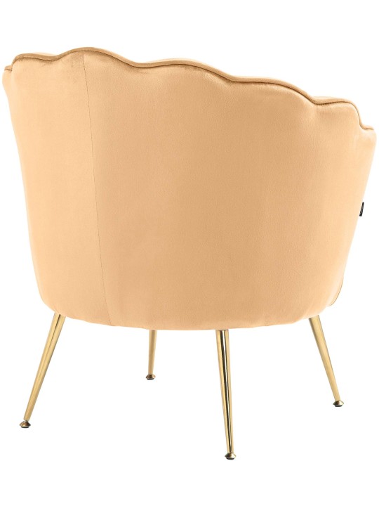 Scaun Rosita catifea, galben