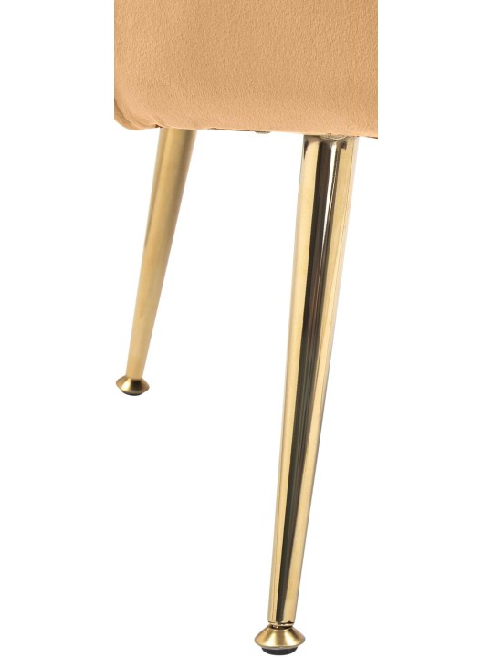 Scaun Rosita catifea, galben