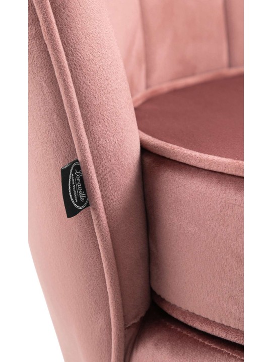 Scaun Rosita catifea, roz