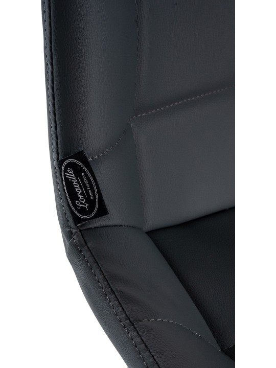 Scaun de bar Weston imitatie piele, gri