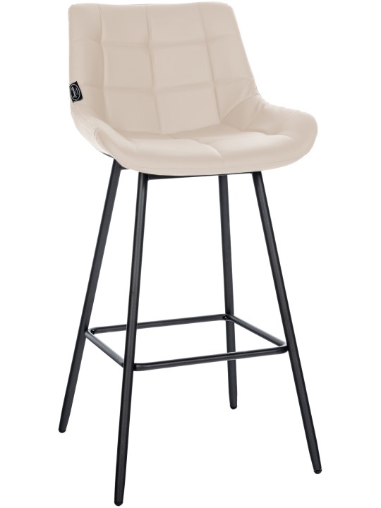 Scaun de bar Weston imitatie piele, crem