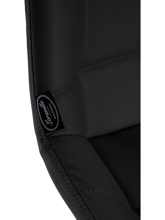 Scaun de bar Weston imitatie piele, negru