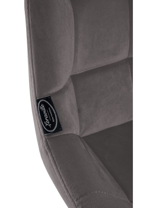 Scaun de bar Weston catifea, gri