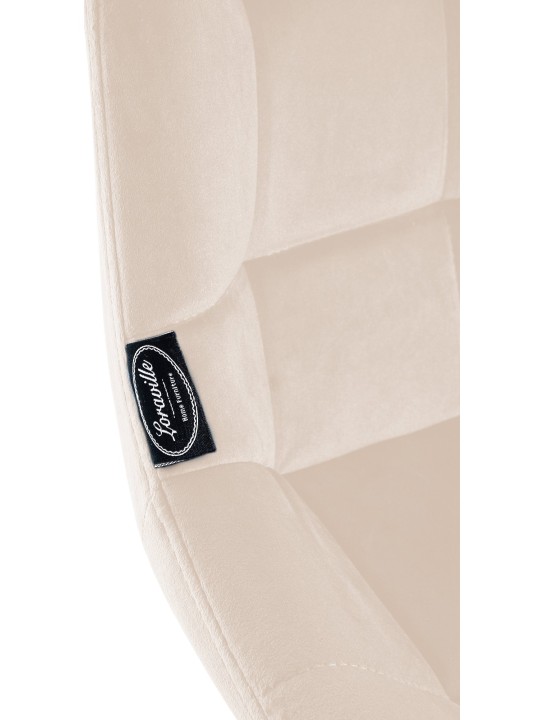 Scaun de bar Weston catifea, crem Scaun de bar Weston catifea, crem