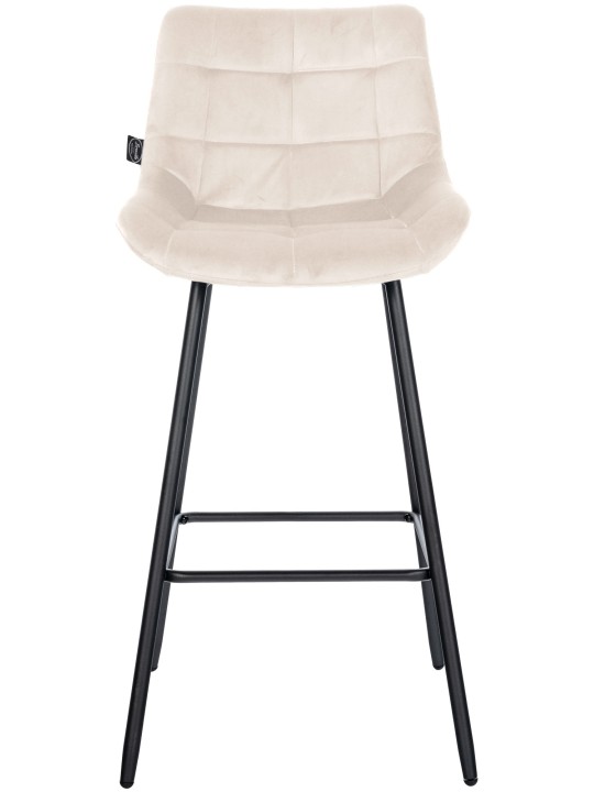 Scaun de bar Weston catifea, crem Scaun de bar Weston catifea, crem
