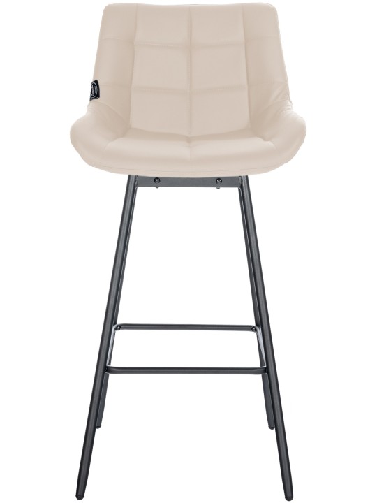 Scaun de bar pivotant Weston din piele artificială, crem Scaun de bar pivotant Weston din piele artificială, crem