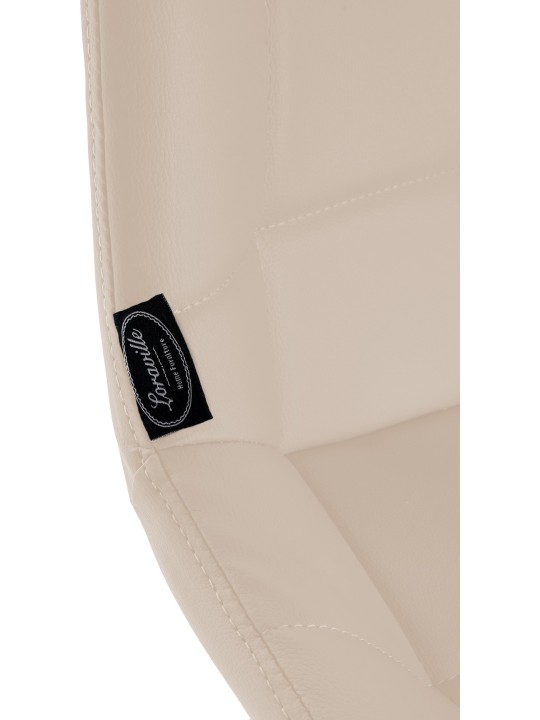 Scaun de bar pivotant Weston din piele artificială, crem Scaun de bar pivotant Weston din piele artificială, crem